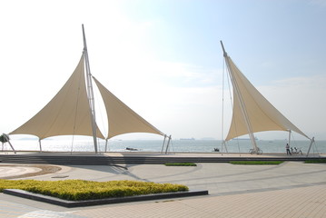 一个小土坡的标志