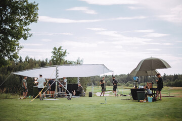 一个小土坡的标志